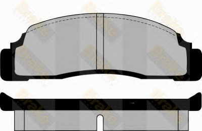 BRAKE ENGINEERING pa264 -  Комплект тормозных колодок, дисковый тормоз